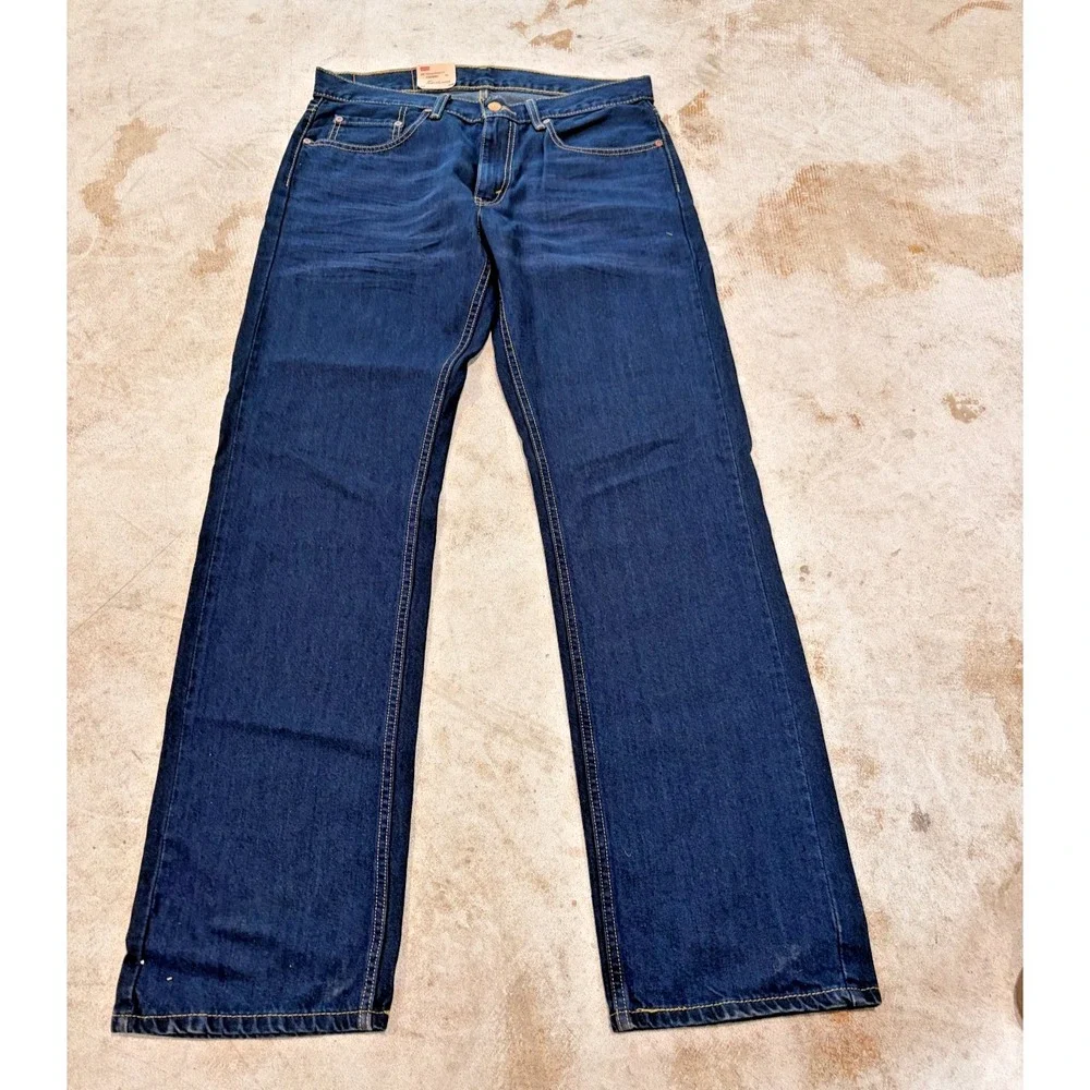 New Levi's 559 Relaxed Straight Fit Jeans Mens 33x34 Dark Wash Denim NWT
